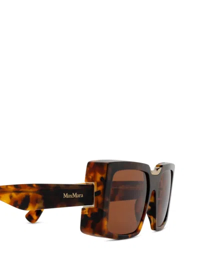 Max Mara Full Frame Sunglasses In Brown