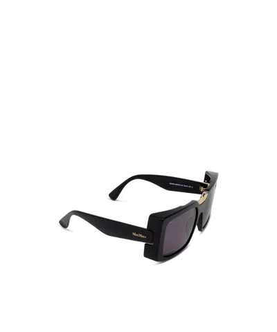 Max Mara Square Frame Sunglasses In Black
