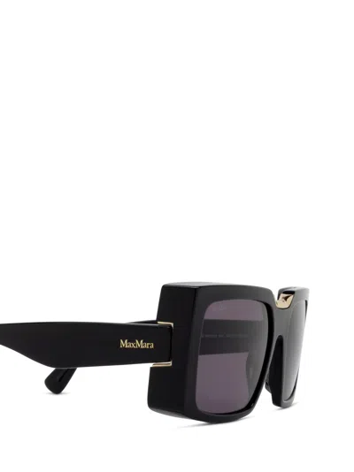 Max Mara Square Frame Sunglasses In Black