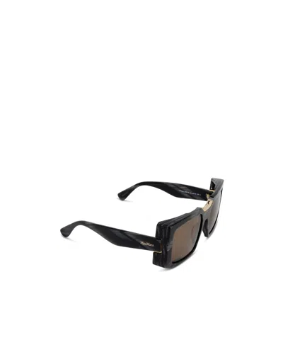 Max Mara Full Frame Sunglasses In Brown