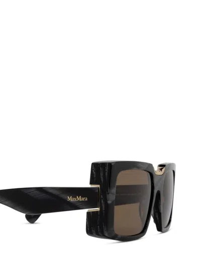 Max Mara Full Frame Sunglasses In Brown