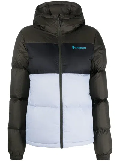 Cotopaxi Hooded Feather Down Jacket In Inst Iron &amp; Storm