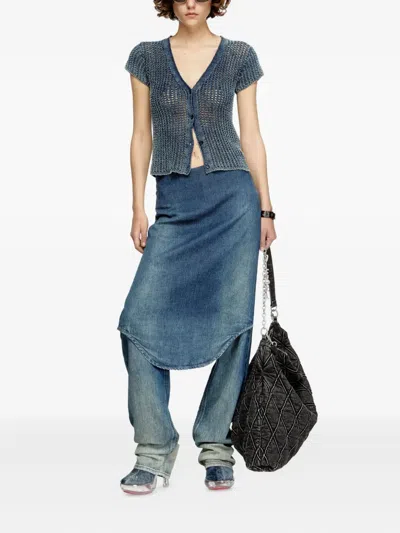 Diesel M-rez Knitted Button-up Cardigan