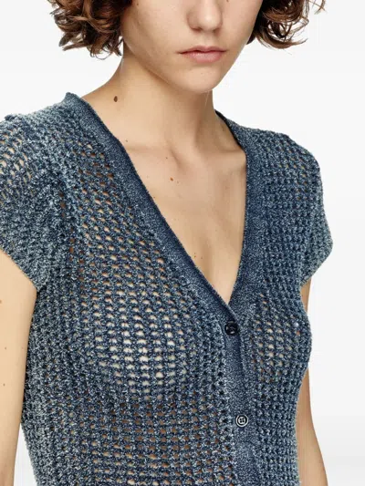 Diesel M-rez Knitted Button-up Cardigan