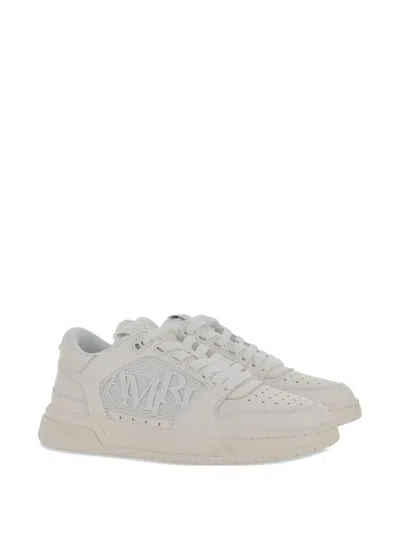 Amiri Logo-embellished Low-top Sneakers In White
