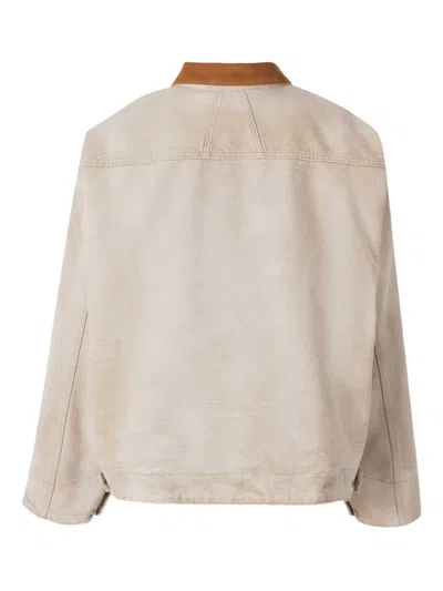Rhude Beige Logo Jacket In Neutral