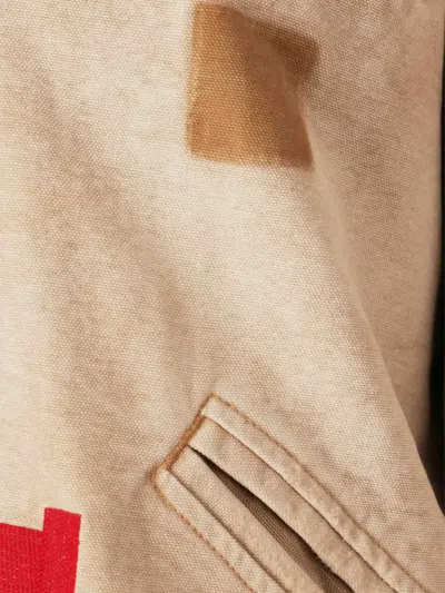 Rhude Beige Logo Jacket In Neutral