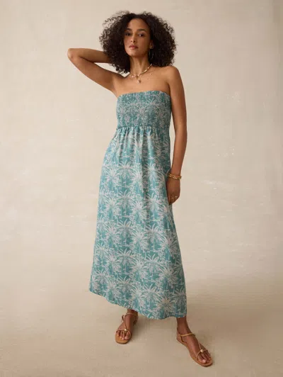 Faherty Sunrise Smocked Dress