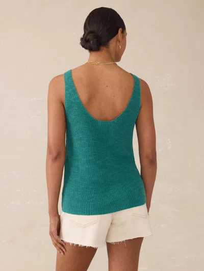 Faherty Miramar Linen V-neck Tank