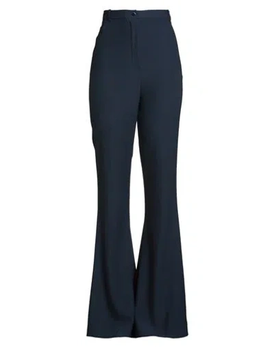 Hebe Studio Woman Pants Navy Size 8 Polyester