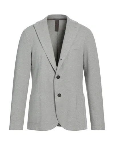 Eleventy Man Blazer Light Grey Size 40 Polyester, Viscose, Polyamide, Elastane