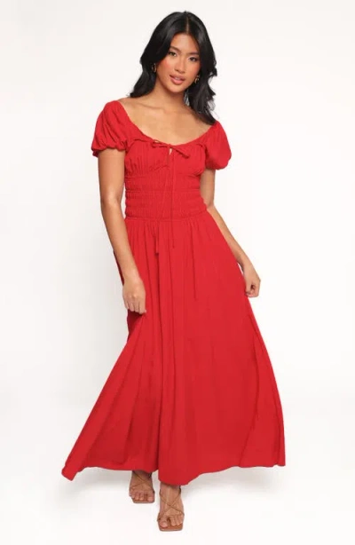 Petal And Pup Petal & Pup Theodora Maxi Dress In Red