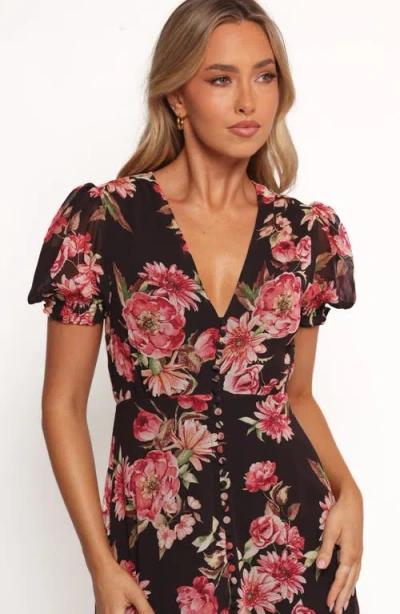 Petal And Pup Petal & Pup Logen Floral Puff Sleeve Midi Dress In Multi