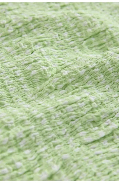 Next Shirred Gingham Stretch Cotton Blend Minidress