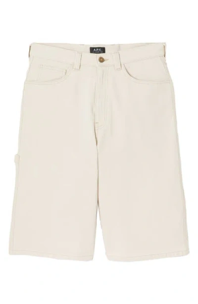 Apc Ecru Westland Bermuda Shorts