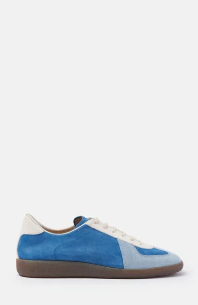 Scarosso Colour-blocked Suede Sneakers In Blue