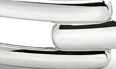 Monica Vinader Womens Sterling Silver Signature Recycled Sterling-silver Link Bangle