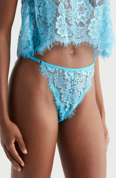 Kilo Brava Eyelash Lace Bikini In Blue