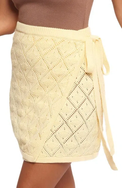 Petal And Pup Petal & Pup Palma Open Stitch Wrap Miniskirt