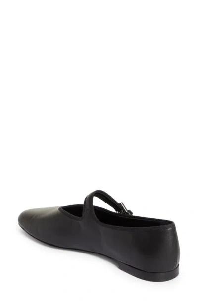 The Row Boheme Leather Mary Jane Ballerina Flats In Black