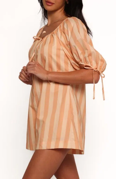 Petal And Pup Petal & Pup Carina Stripe Cotton Romper In Pink