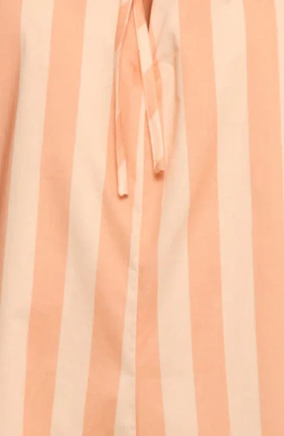 Petal And Pup Petal & Pup Carina Stripe Cotton Romper In Pink