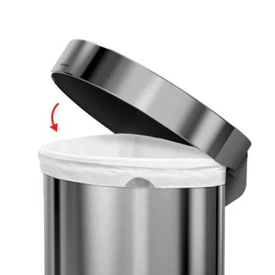 Simplehuman 45l Semi Round Step Can