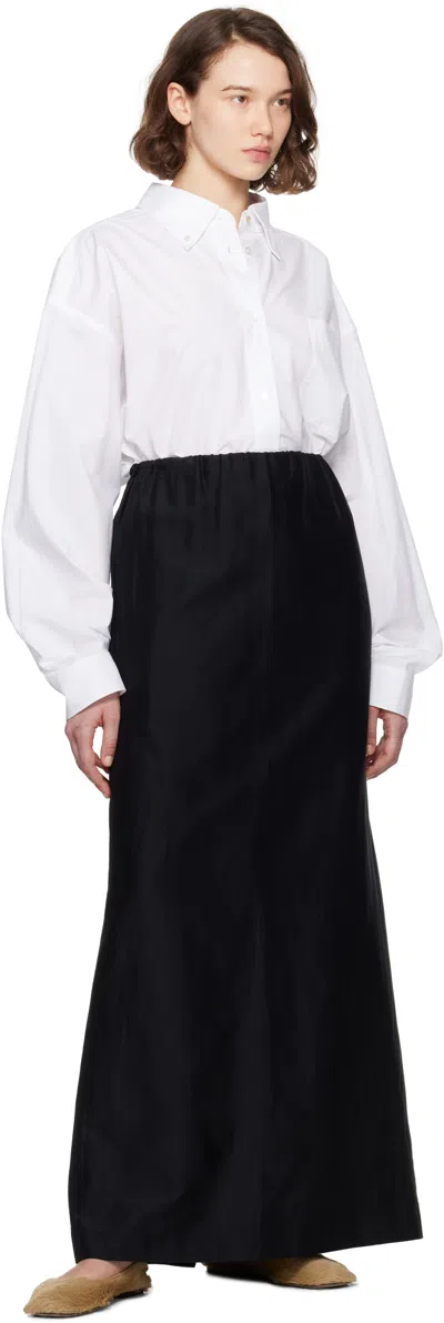 The Row Victoria Oversize Cotton Poplin Shirt In White