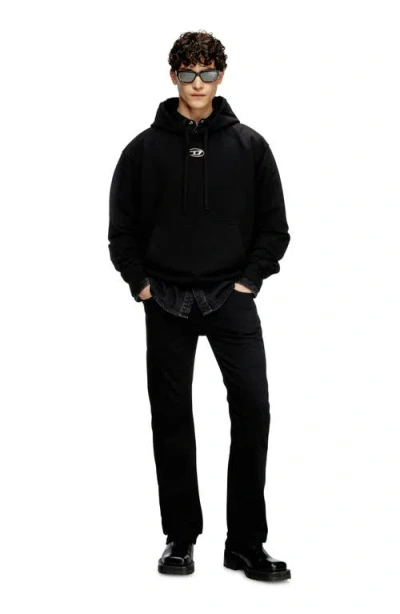 Diesel Sweatshirt With Logo And Hood In Black
