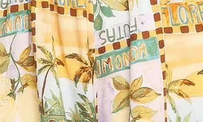 Petal And Pup Petal & Pup Raffaella Bow Back Romper In Yellow