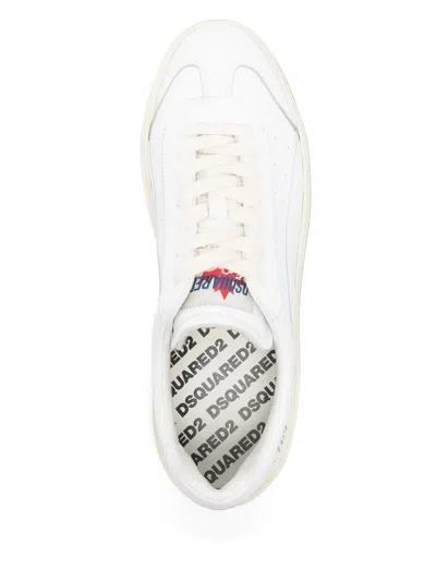 Dsquared2 Lace-up Low-top Sneakers In White