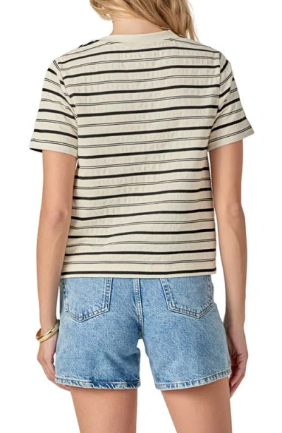 English Factory Stripe Cotton T-shirt