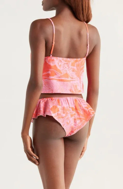 Kilo Brava Print Crop Camisole & Flutter Panties Set