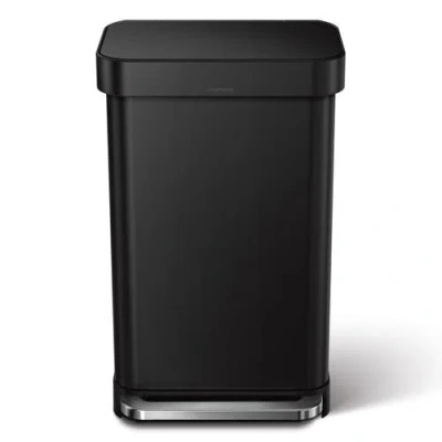 Simplehuman 45l Rectangular Liner Rim Step Trash Can