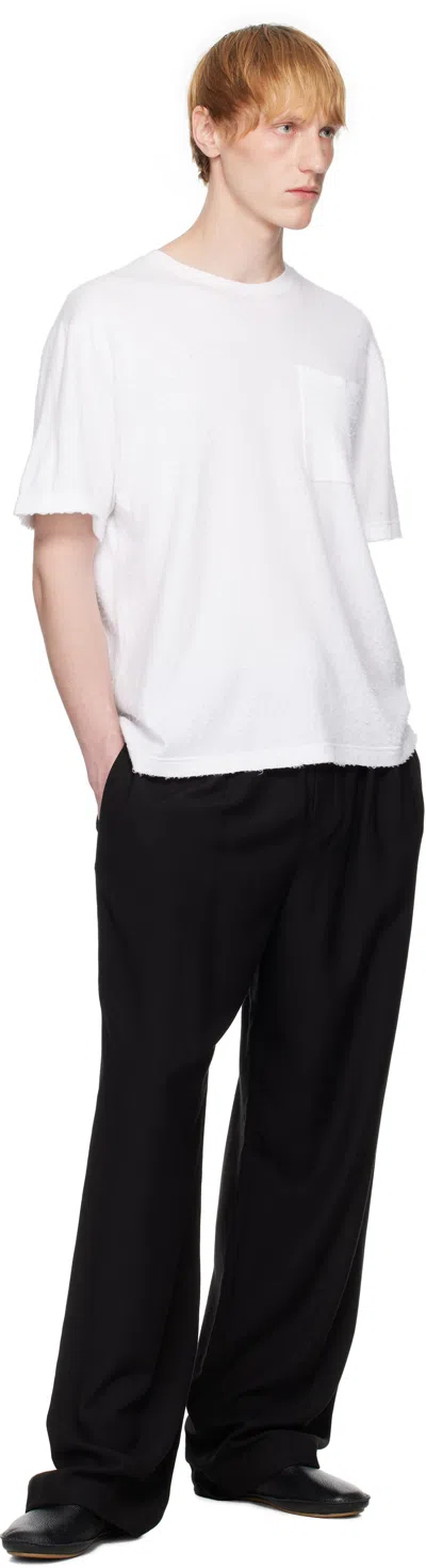 The Row Boxy Cut Cotton T-shirt With Short Sleeves In White