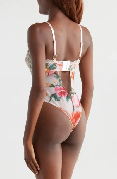 Kilo Brava Placement Print Shelf Bra Bodysuit