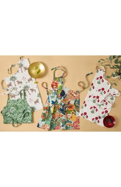 Matouk Print Linen Apron