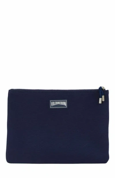 Vilebrequin Flat Pouch With Embossed Turtle Logo