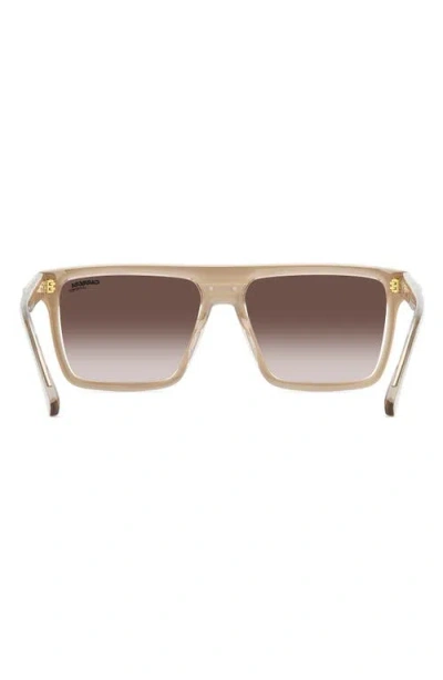 Carrera Eyewear Victory 58mm Rectangular Flat Top Sunglasses