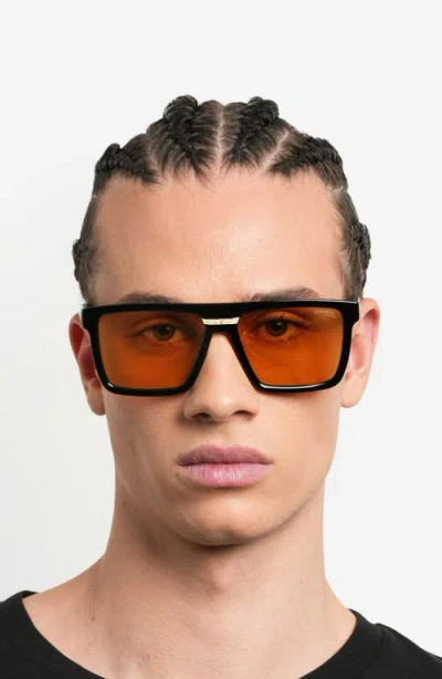 Carrera Eyewear Victory 58mm Rectangular Flat Top Sunglasses