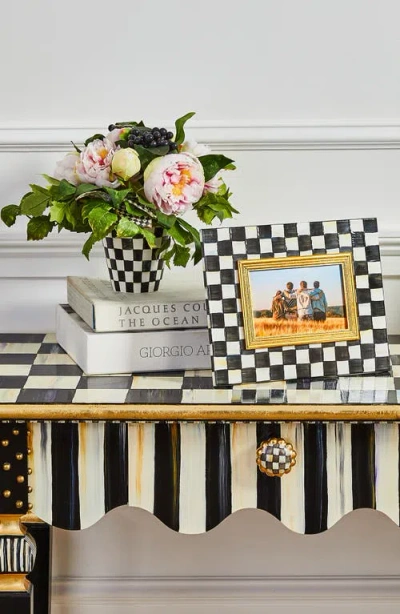 Mackenzie-childs Mackenzie Childs Courtly Check Enameled Steel 4 X 6-inch Picture Frame