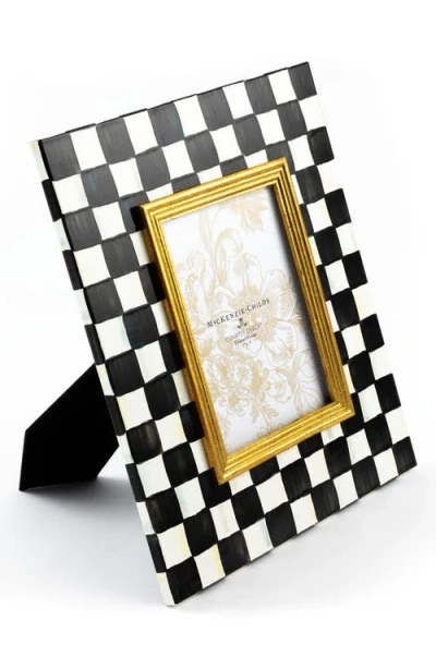 Mackenzie-childs Mackenzie Childs Courtly Check Enameled Steel 5 X 7-inch Picture Frame