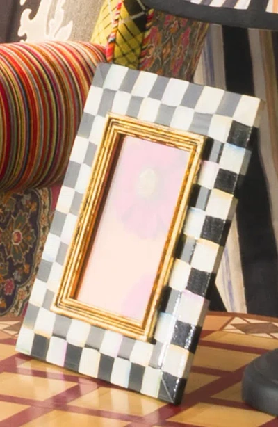 Mackenzie-childs Mackenzie Childs Courtly Check Enameled Steel 5 X 7-inch Picture Frame
