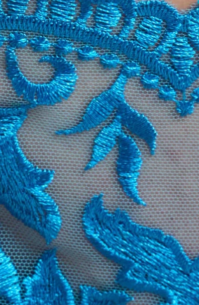 Kilo Brava Embroidered G-string In Blue