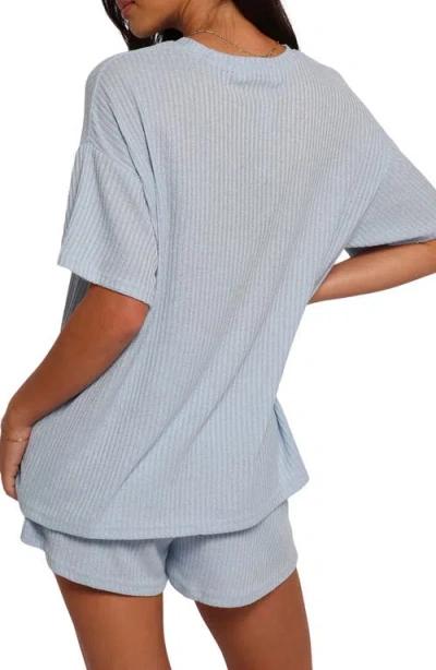 Petal And Pup Petal & Pup Granger Knit Top & Shorts Set In Blue