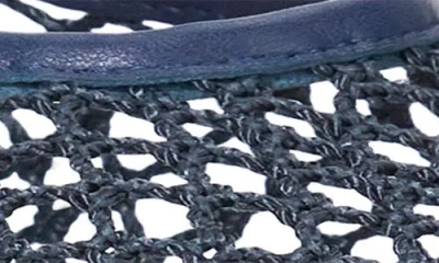 Staud Alba Ballet Flats Navy In Blue