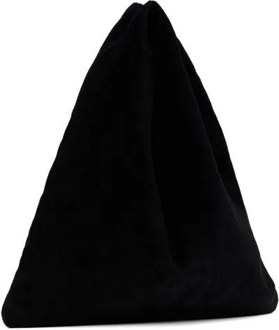 The Row Bindle Small Shoulder Bag In Silk Leather In Black