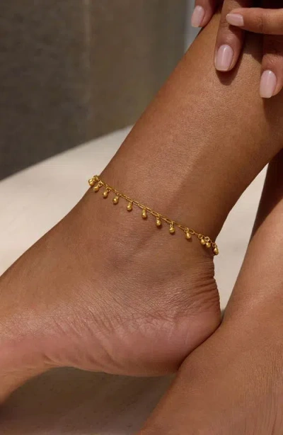 Satya Jewelry Walk With Joy Coin Chain Anklet