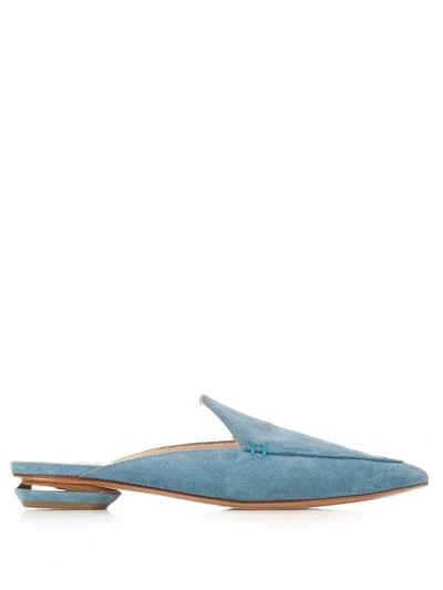 Nicholas Kirkwood Beya Point-Toe Loafers in Blue Suede ref.960098 - Joli  Closet