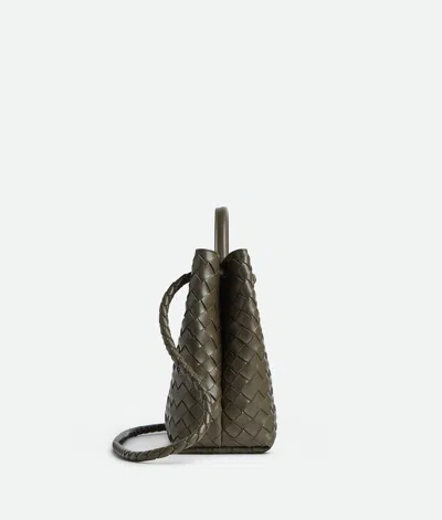 Bottega Veneta Andiamo Intrecciato Medium Leather Tote Bag In Green